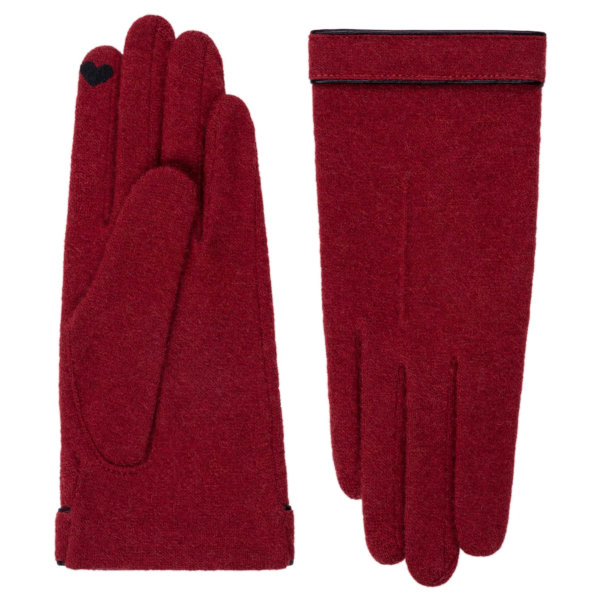 RoecklWomen's Leather Piping Touch Winter Gloves