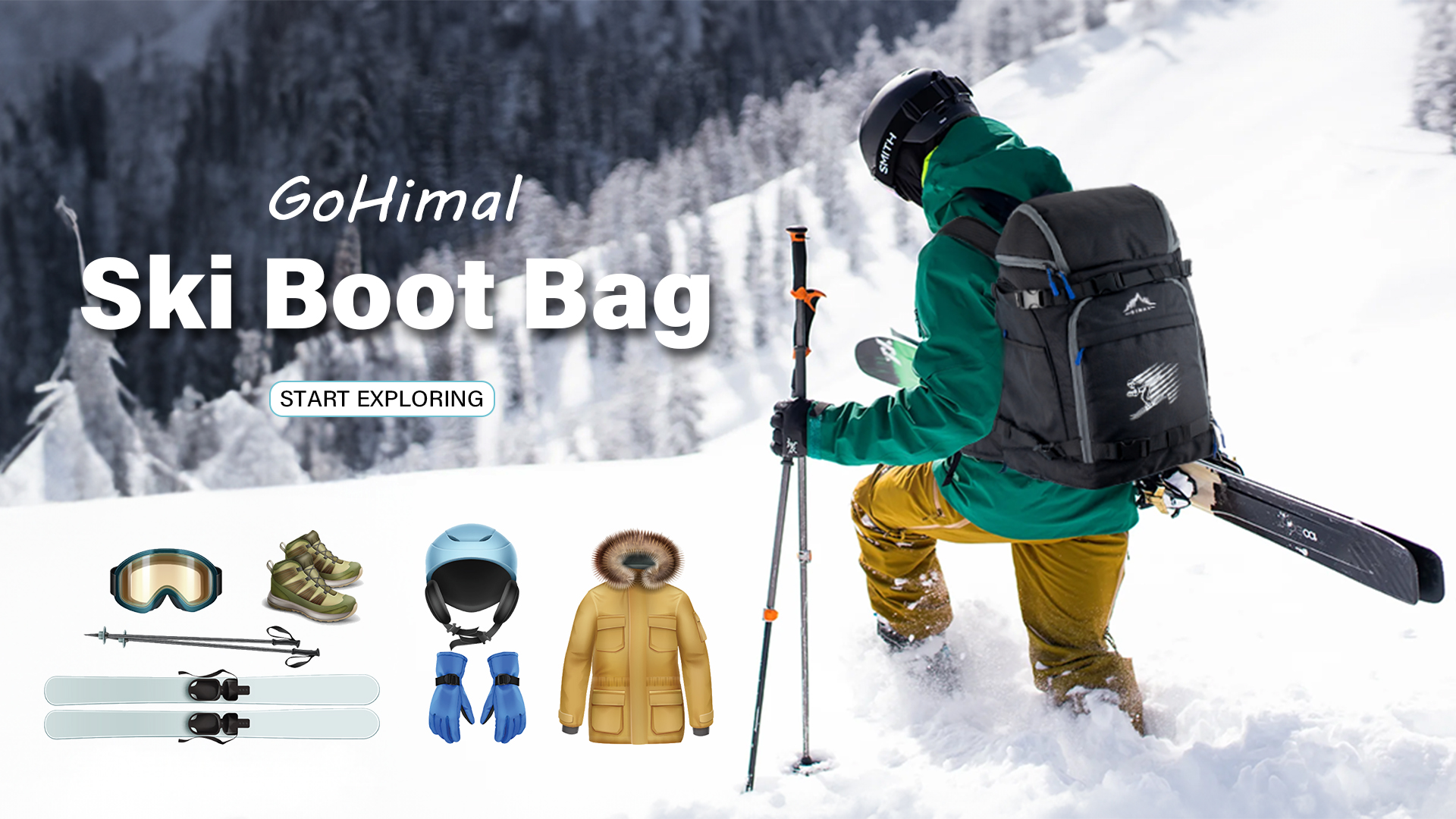 GoHimal Ski Boot Bag