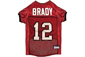 Pets First NFL Dog Jersey: Tom Brady, Tampa Bay Buccaneers, X-Large