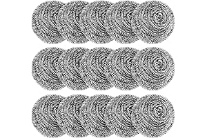 VOPTON 15 Pack Steel Wool Scrubber: The Ultimate Cleaning Arsenal for Your Kitchen and Beyond