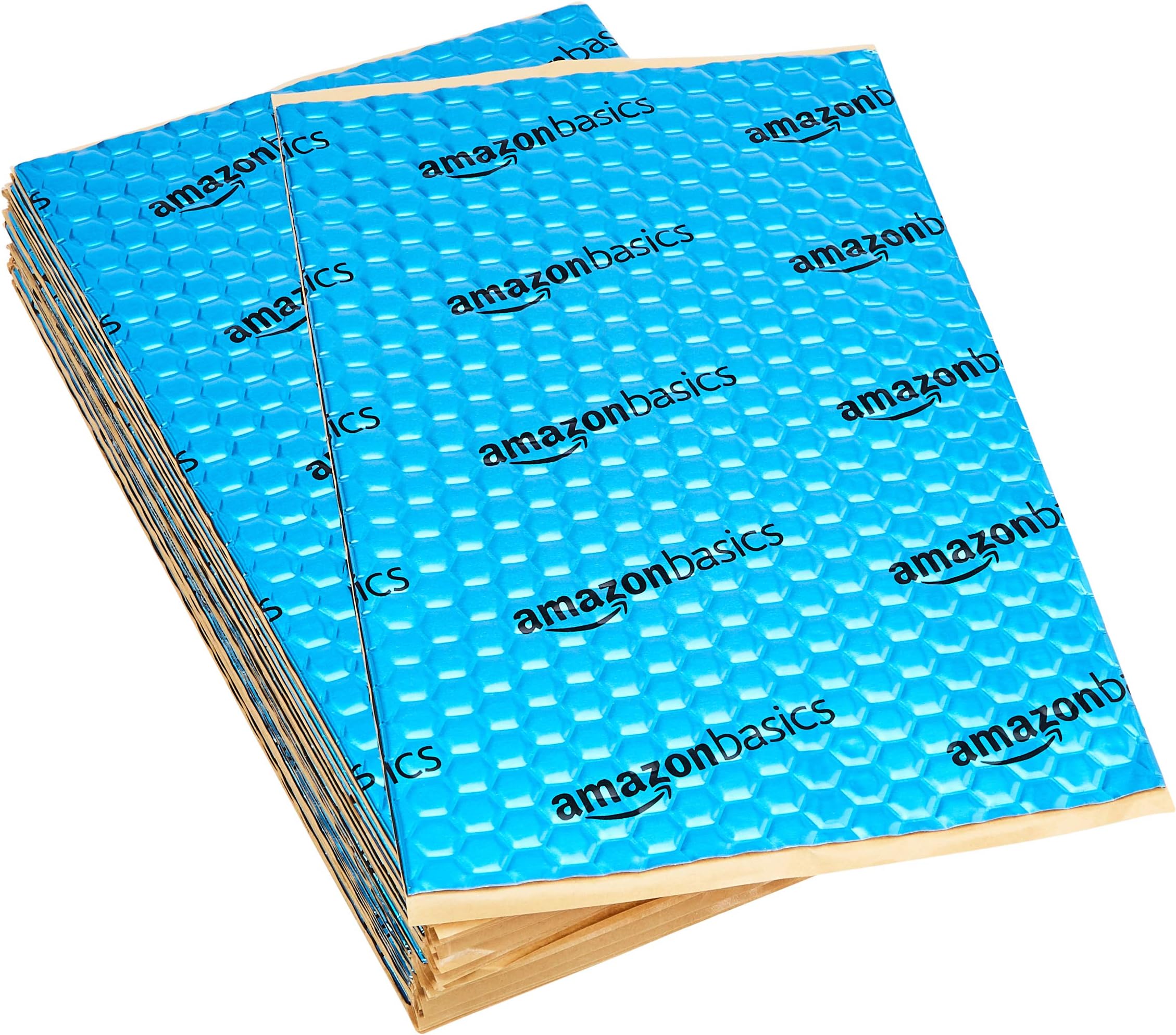 Amazon Basics Car Sound Deadening Mat, 9.8" x 15.7", 34-Piece, Heat and Noise Insulation, Vibration Dampening