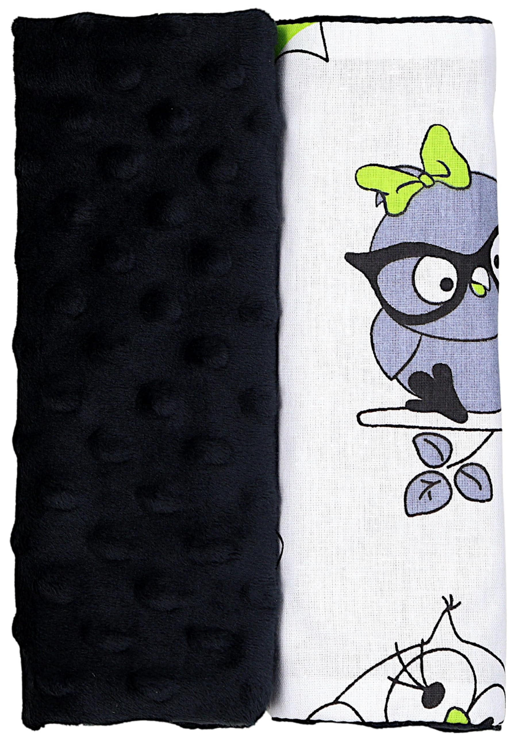 TupTam Kinder Auto Gurtschutz Gurtschoner 2er Pack, Farbe: Eulen/Schwarz