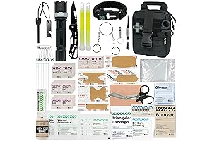 Small First Aid Kit with Emergency Survival Gear