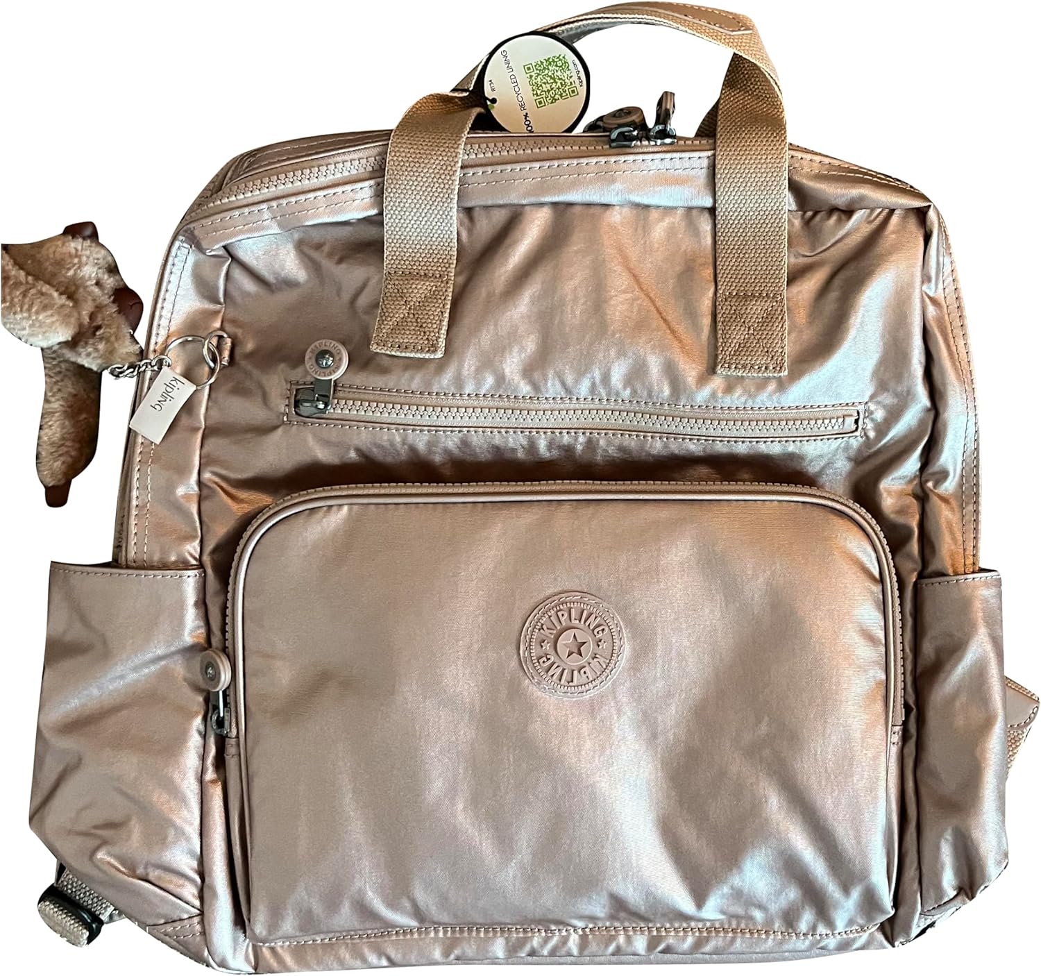 Kipling Audrie Backpack Diaper Bag Quartz Metallic (Quartz Metallic) Kipling Audrie Backpack Diaper Bag Quartz Metallic (Quartz Metallic)