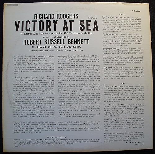 Miniatura 2 de Richard Rodgers Victory At Sea, Vol. 1 Robert Russell Bennett