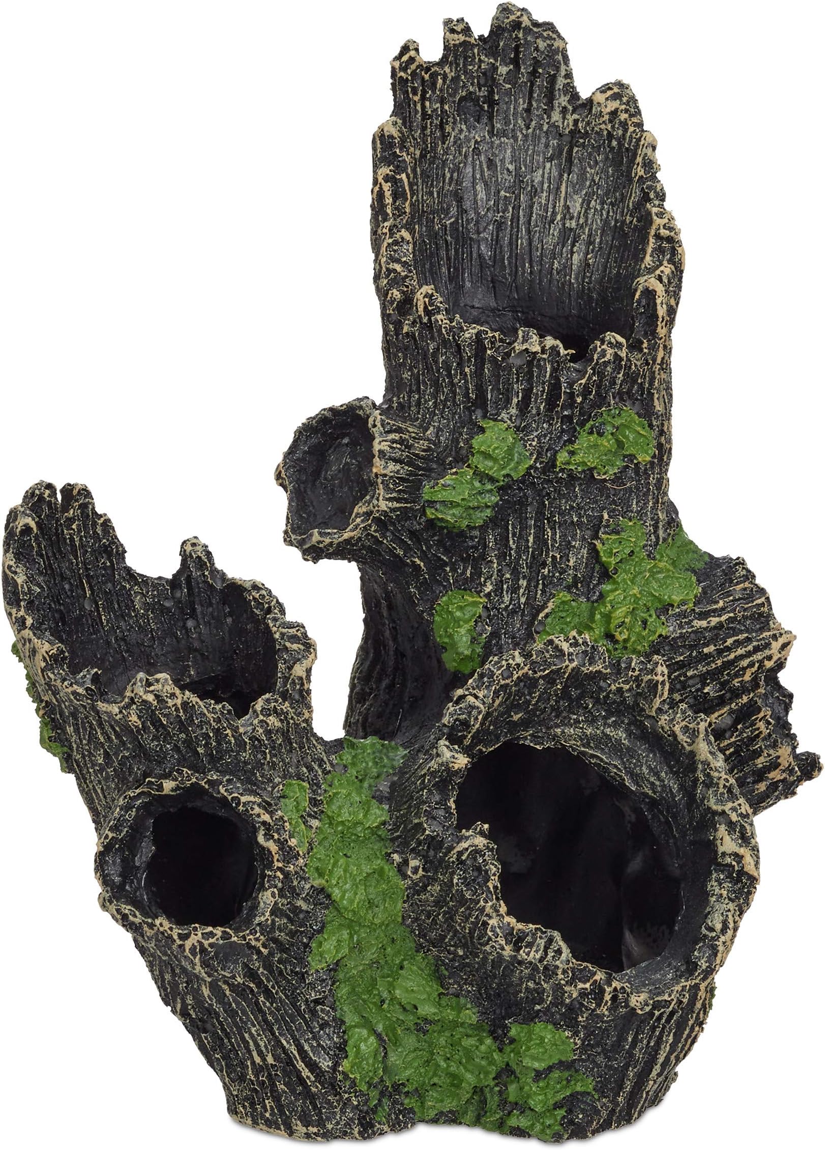 Dtoterul Aquarium Höhle Aus Harz - Baumstamm Deko Als Versteck Für Fische & Garnelen