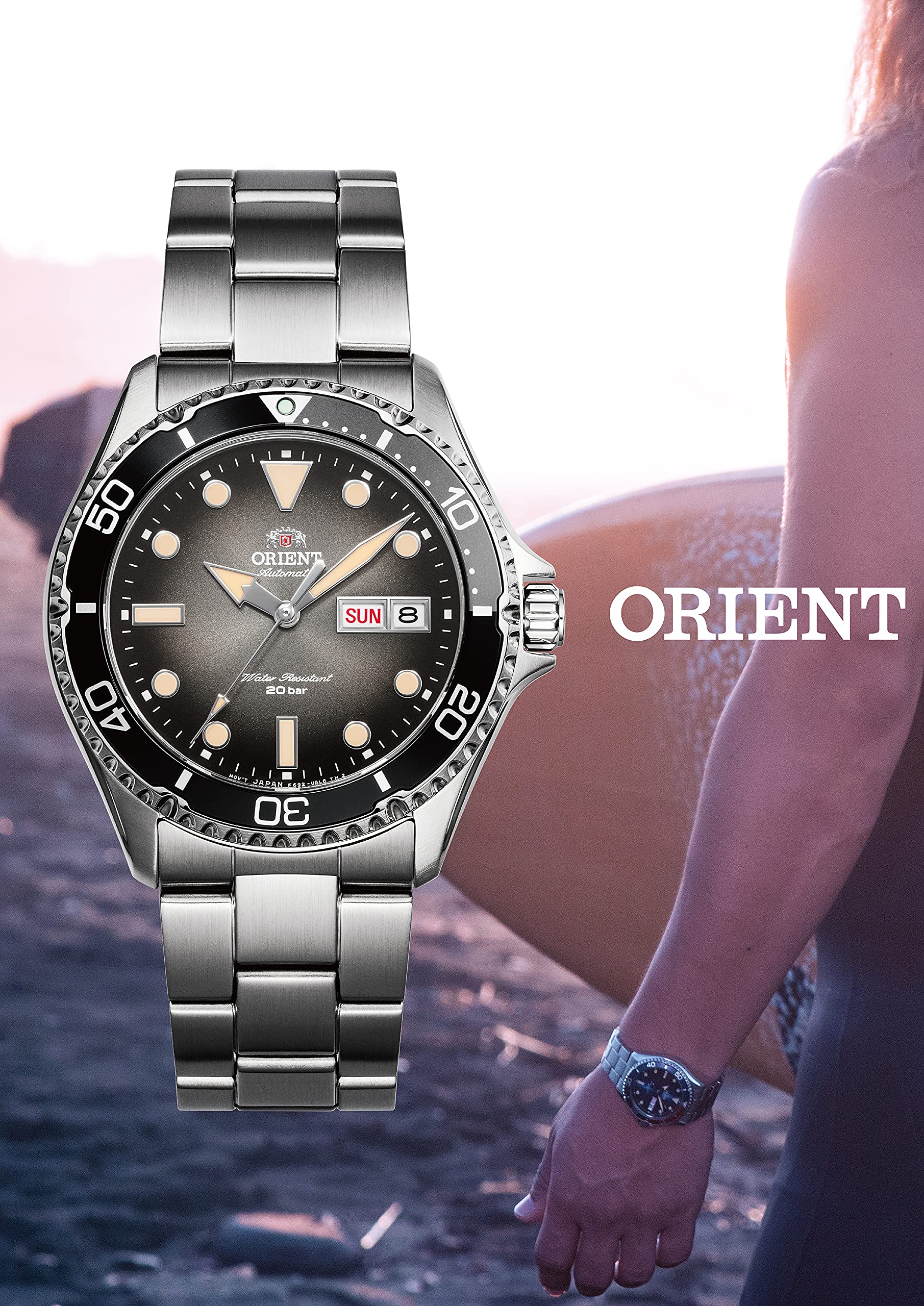 ORIENT Watch Diver Design RN-AA0810N Men's Automatic Watch, Silve Shipped from Japan