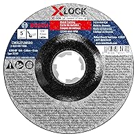 Vista 13 de BOSCH TCWX1S500 - Rueda abrasiva X-LOCK de corte rápido de metal/inoxidable de 5 pulgadas x 0.045 pulgadas, grano 60, compatible con eje de 7/8
