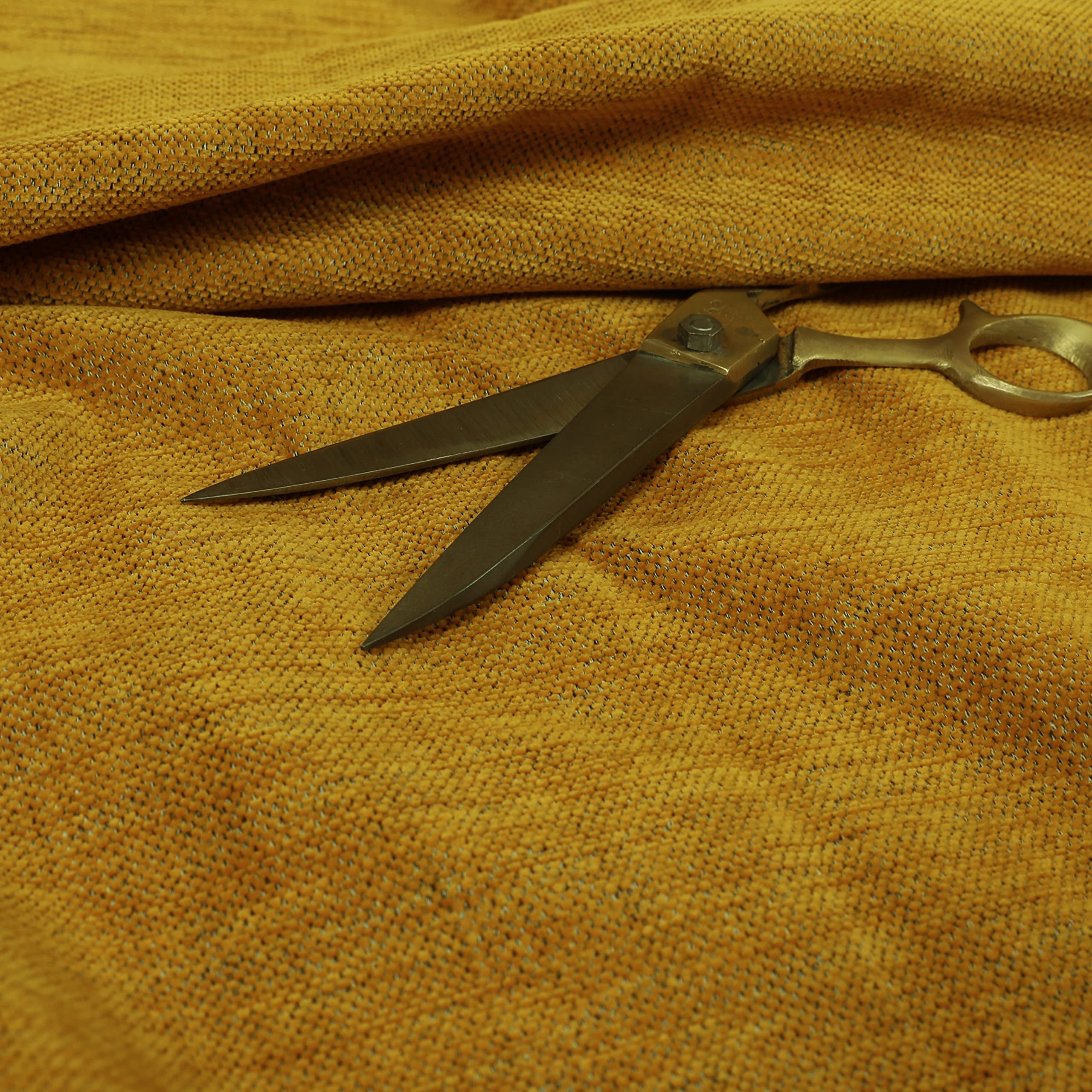 Redbrick Mill Fabrics Flame Retardant Soft Plush Chenille Material in Yellow Perfect for Sofas Curtains Upholstery Fabric (Per Metre) โ image 1