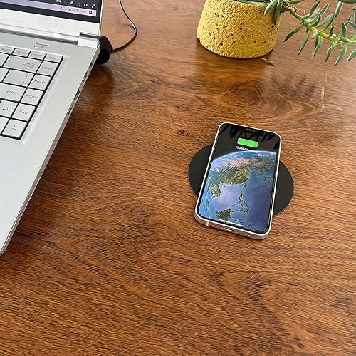 Miniatura 3 de Cargador inalámbrico magnético invisible de 1.575 pulgadas, almohadilla de carga inalámbrica para muebles de 15 W para Magsafe iPhone 1514 (con