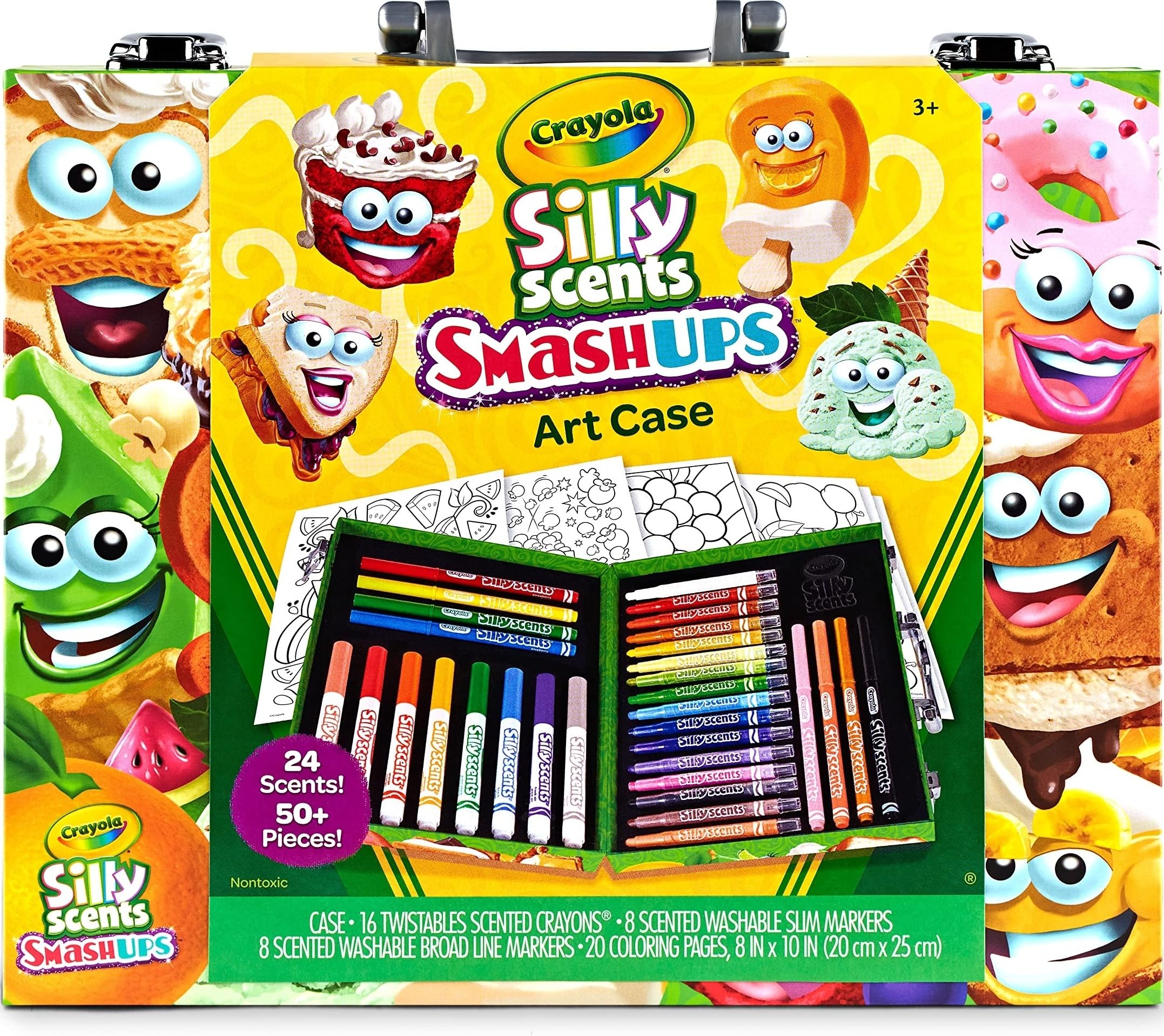 Silly Scents Mini Inspiration Art Case, Scented Crayons & Markers Set, Art Kit for Kids,…
