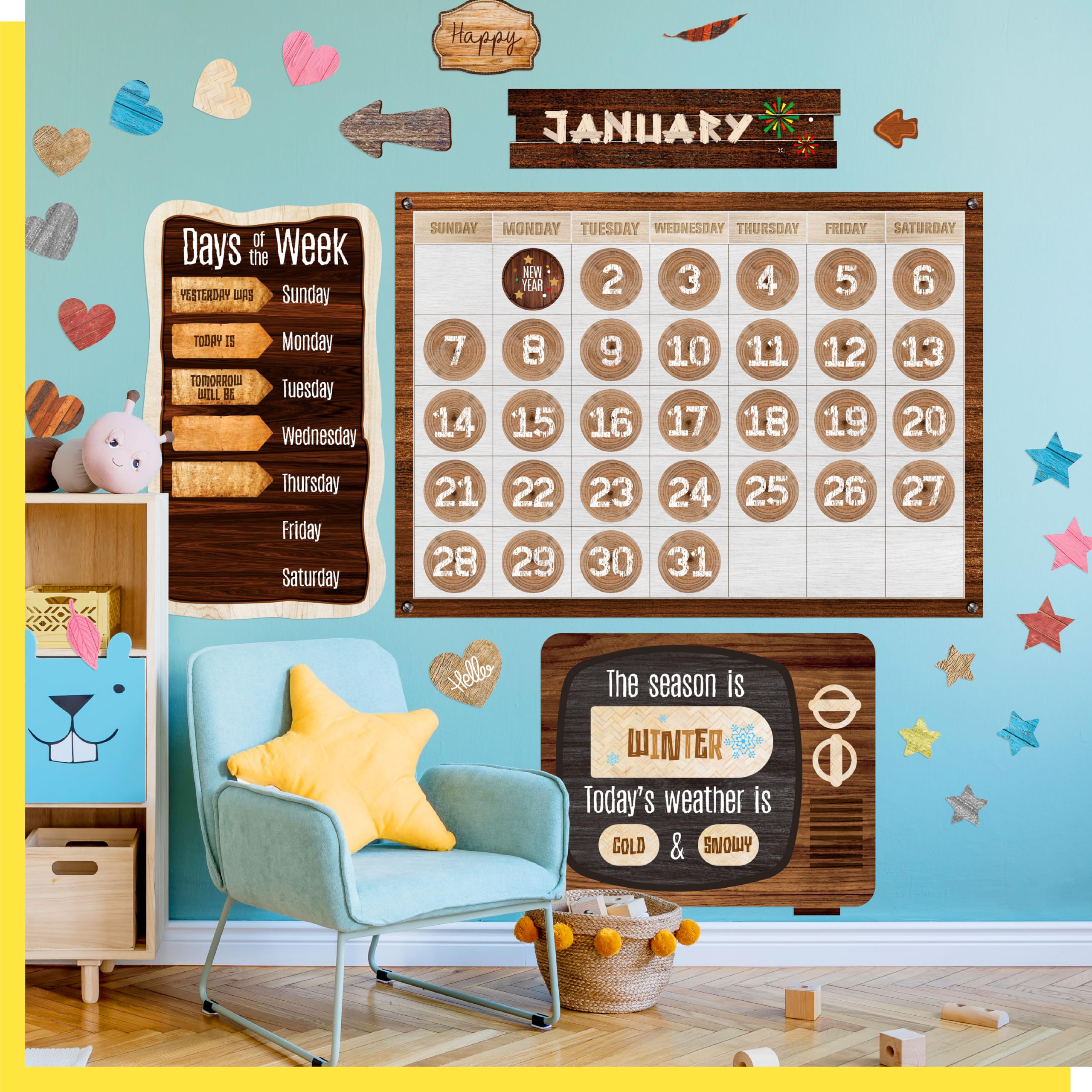 Set Decorazioni Per Bacheca Scolastica A Tema Pastello – 80 Pezzi Con Scritta E Bordi Per Aula E Feste Di Bentornato - 3