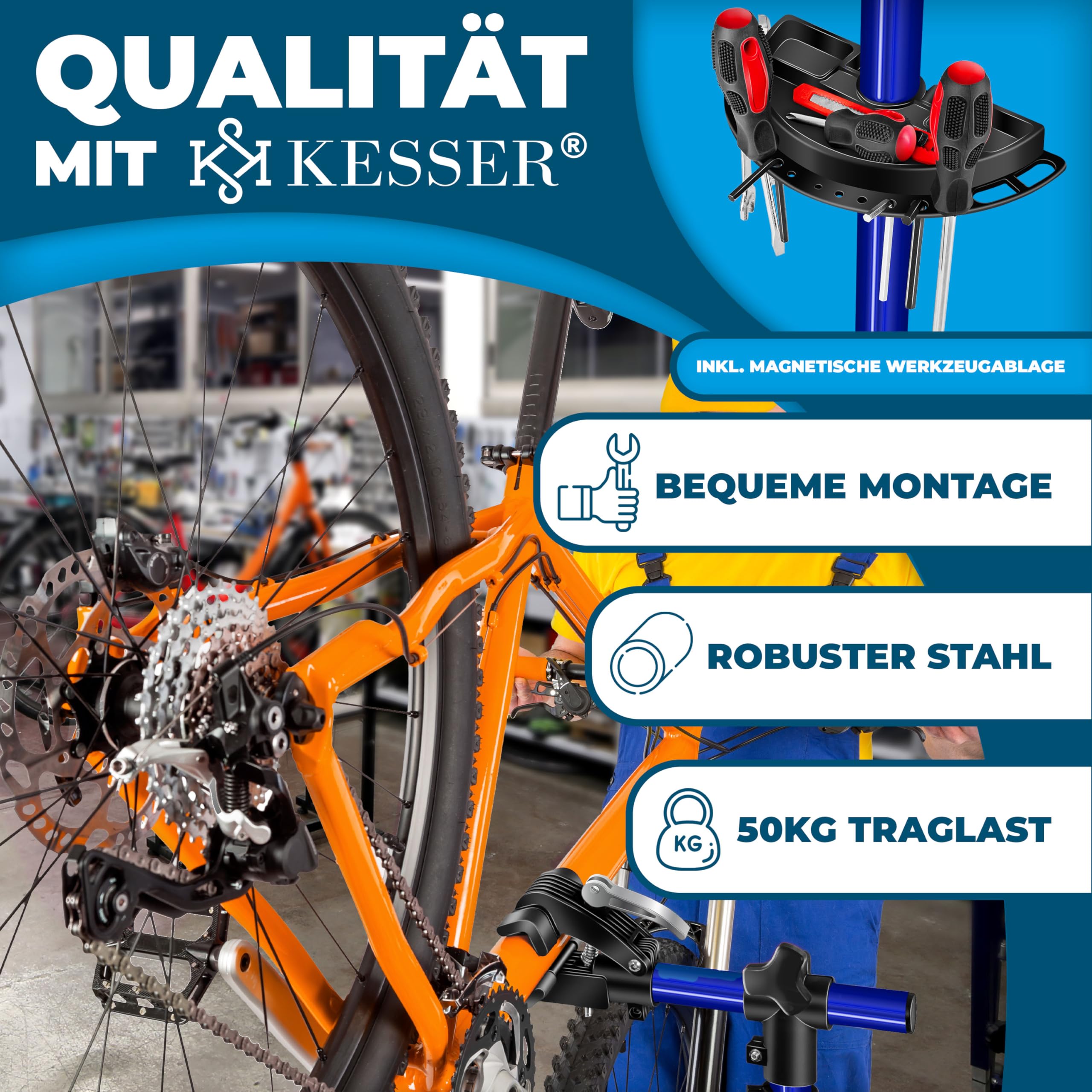 kesser fahrradständer KESSER® Fahrradmontageständer Profi 50kg Größe:8.5 filter__riding_style_long_distance_touring Berger Woola Filz-Organizer für