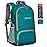 ZOMAKE Lightweight Packable Backpack 30L, Foldable Hiking Backpacks Water Resistant Compact Folding Daypack for Travel(Lake Green)