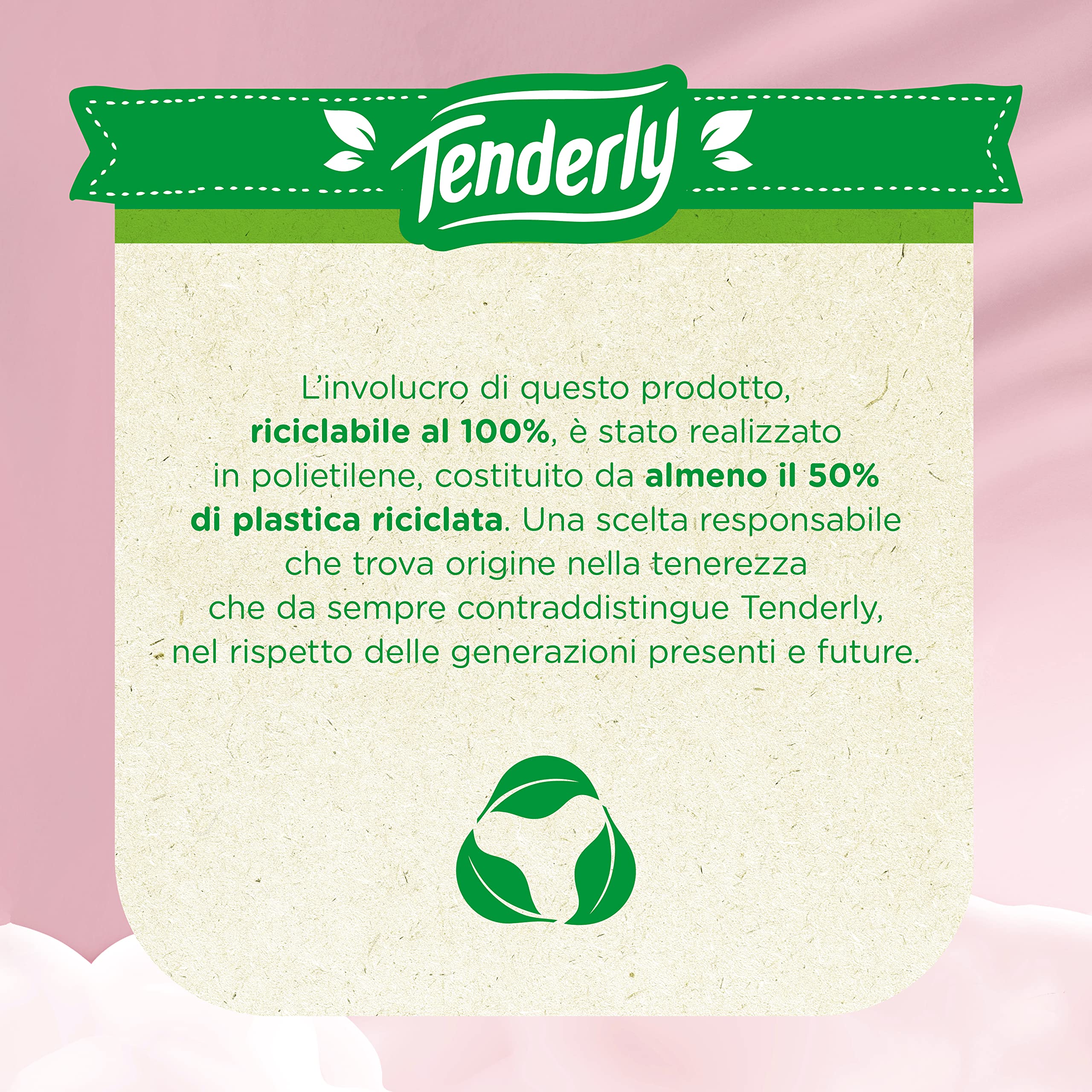 Tenderly Ultra Comfort, 56 rotoli di Carta Igienica Pura, 3 Veli, 200* Strappi per Rotolo, Delicata sulla Pelle, Dermatologicamente Testata