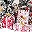 MAYPLUSS Wrapping Paper Roll - Mini Roll - 17 inch X 120 inch Per roll - 3 Different Red and White Christmas Design with Glitter Metallic Foil Shine (42.3 sq.ft.ttl)