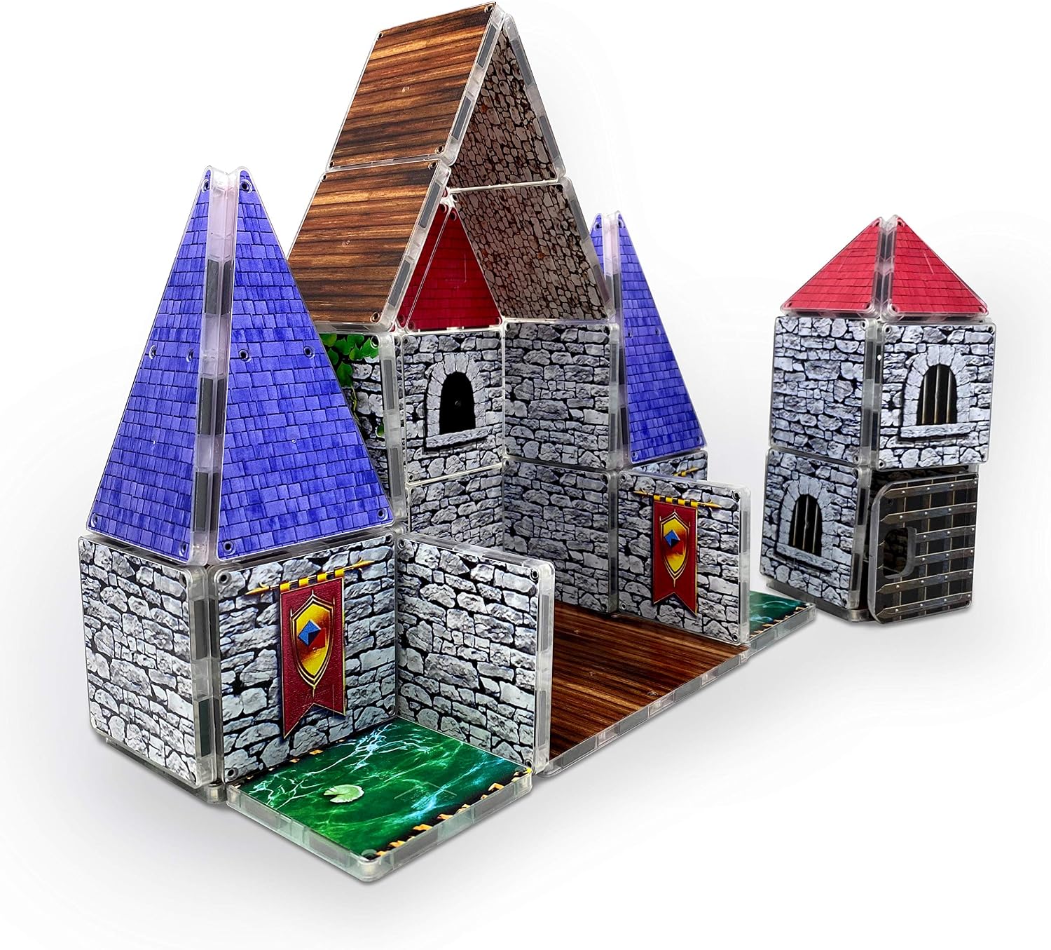 Black Friday - 40% OFF Royal Castle Award Winning Magna-Tile Educational Structure Toy Set. Shapes, Building and stem Approved Fun. Ages 3 +