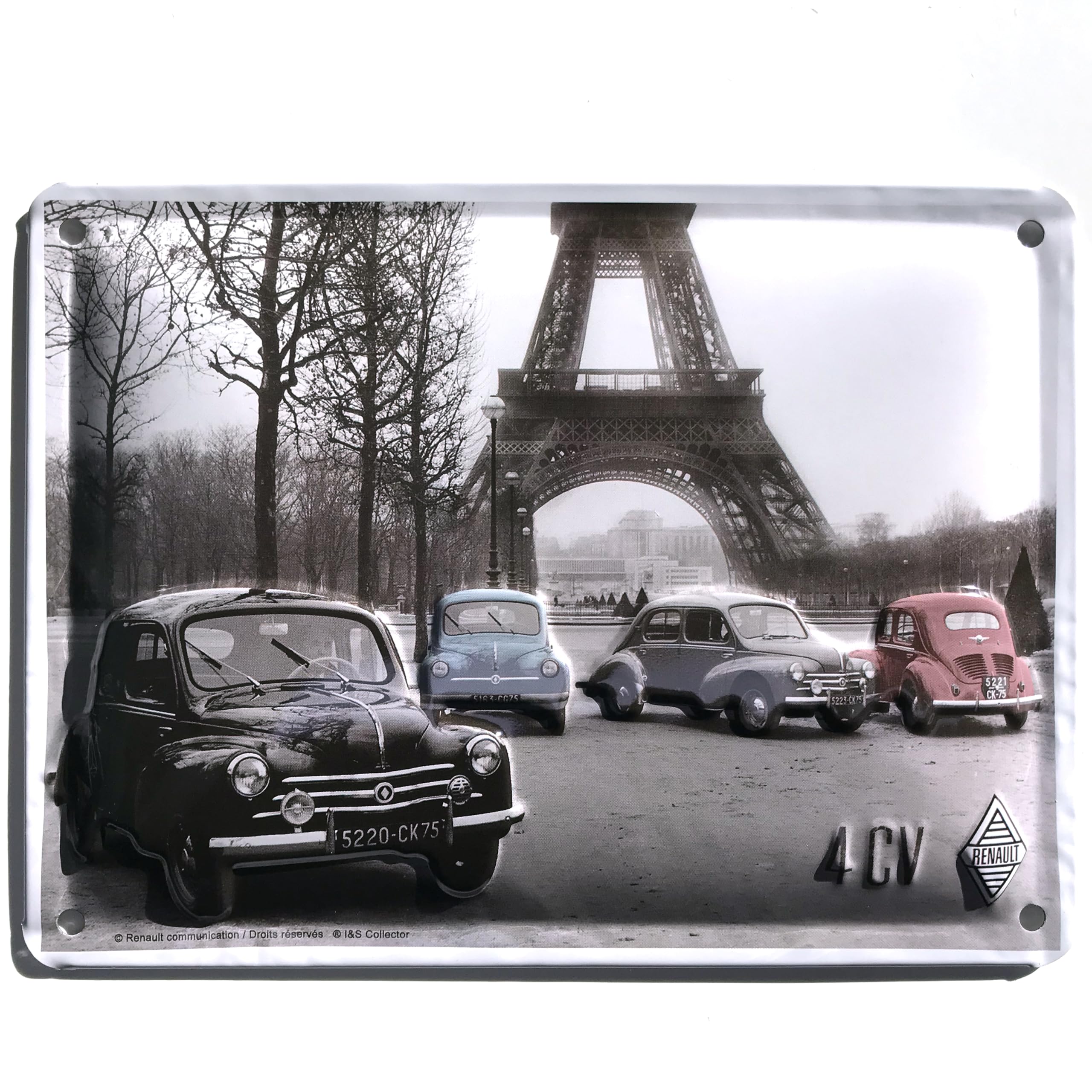 Plaque Métal Publicitaire 20x30cm Bombée En Relief : KAWASAKI 900 D Overhead Camshaft