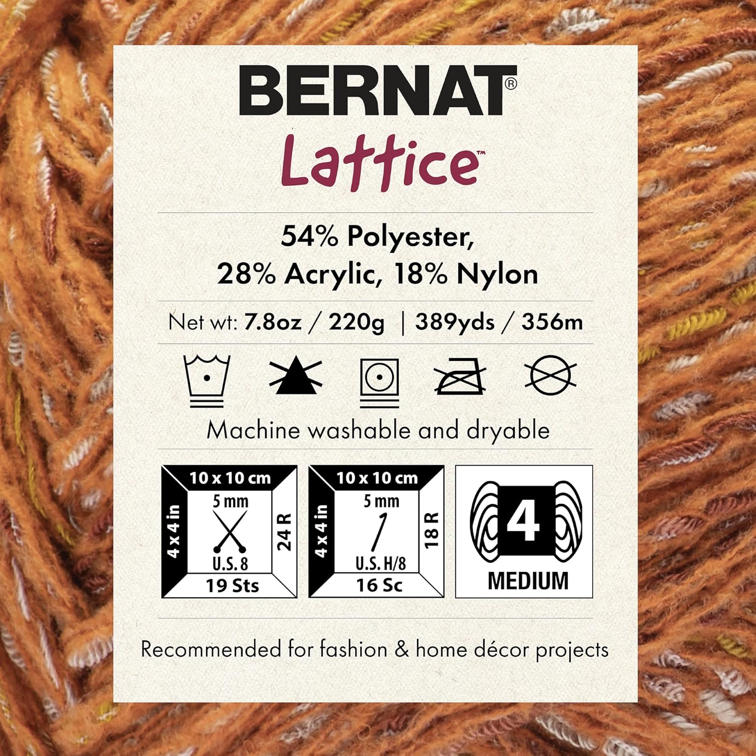 Bernat Lattice - 3 Pack of 389 Yards/7.8 oz Teal Punch 54% Polyester 28% Acrylic 18% Nylon Yarn