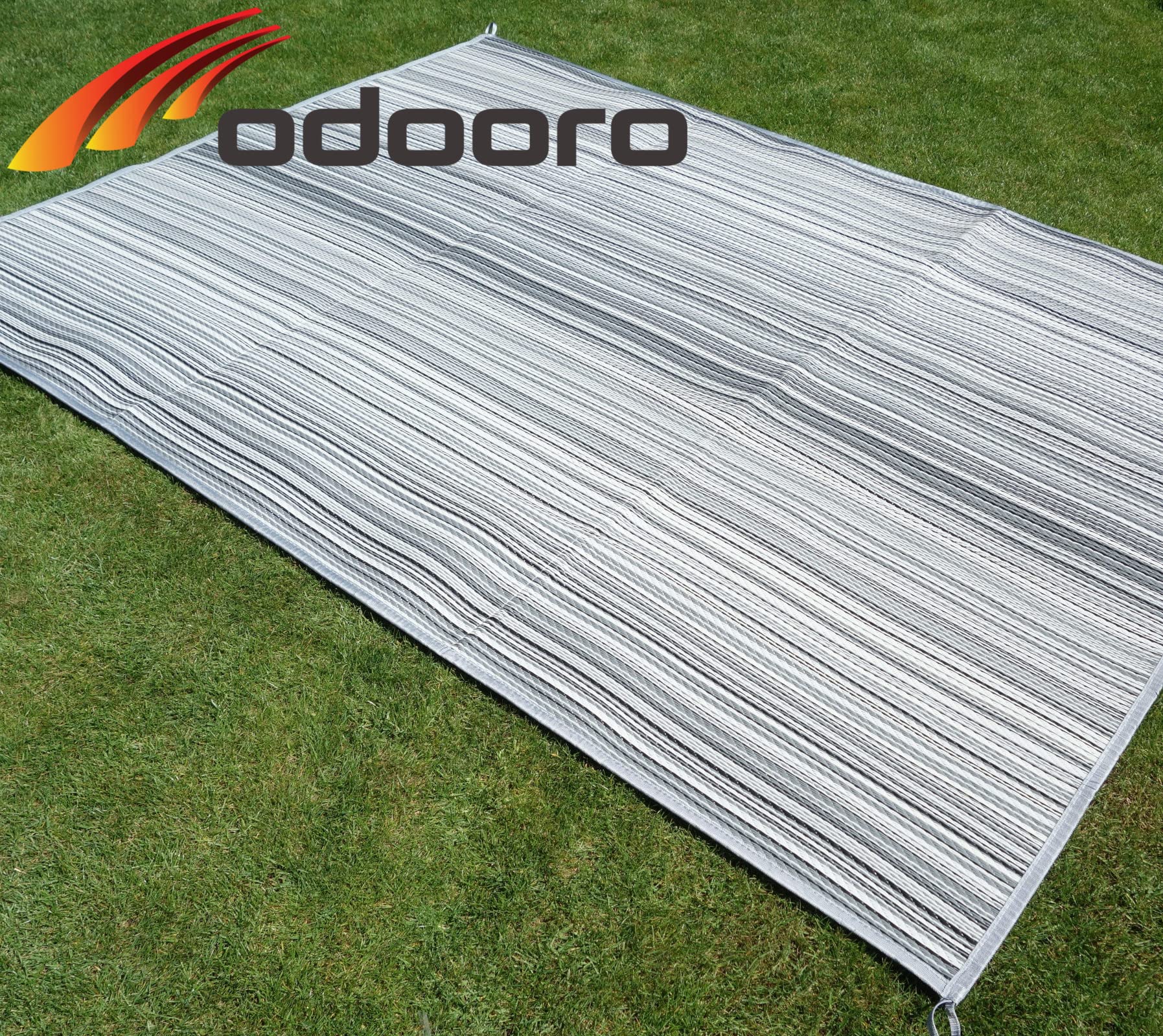 Schlauchland Zeltteppich ´´´odooro WAVETEX Stripe 2,7m x 8m | VIELE GRÖSSEN + Farben | Camping Matte Wohnwagen 450 g/m² Outdoor Teppich Vorzelt Teppich Garten Spieldecke | Premium