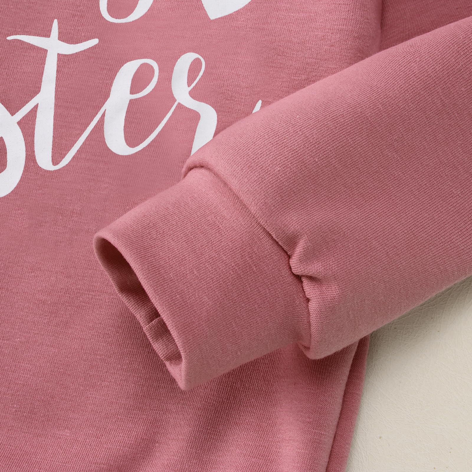 CM C&M WODRO Sudadera Big Sister Anuncio de Bebé Suéter Niñas Niños Camiseta de Manga Larga Promocionado a Hermana Grande Traje Recién Nacido Jersey Hermanos Ropa de Bebé Ropa Cálida para Niños