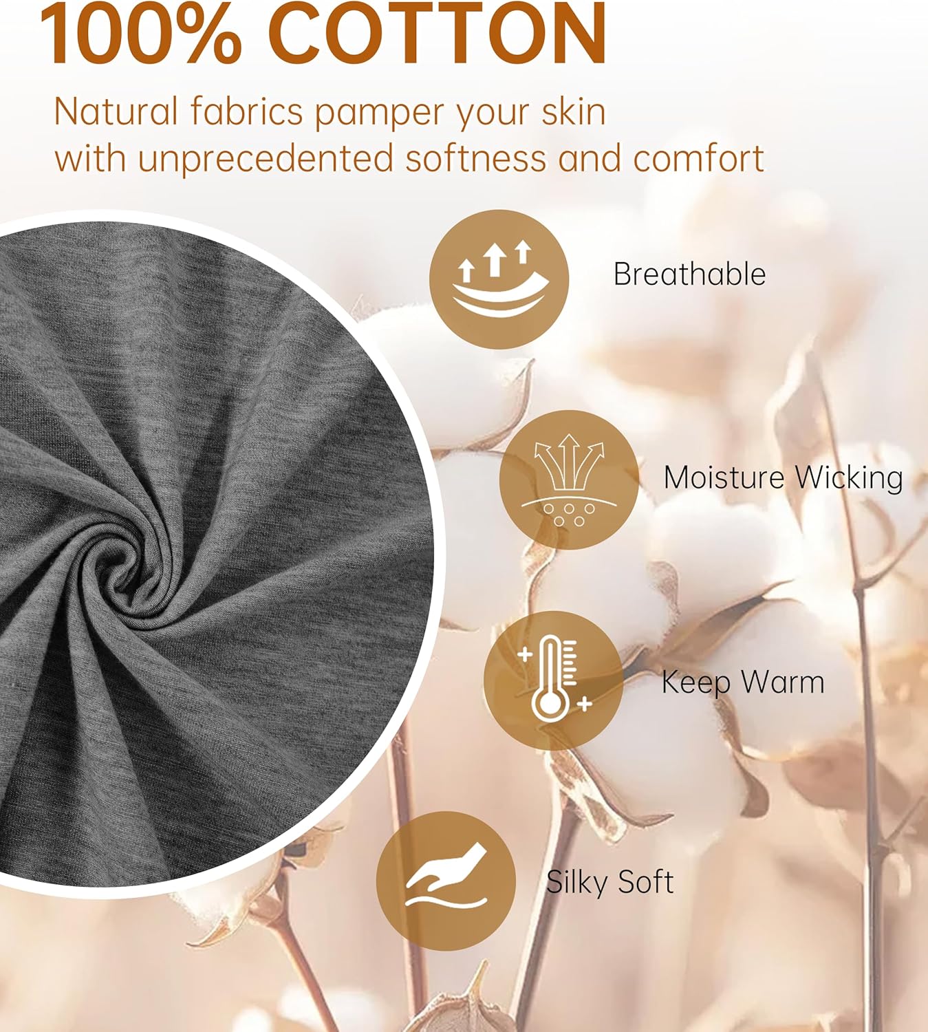 COLORFULLEAF 100% Cotton Men's Bathrobes Lightweight Short Sleeve Robes，Summer Soft Breathable Knit Spa Robe for Men - Image 2