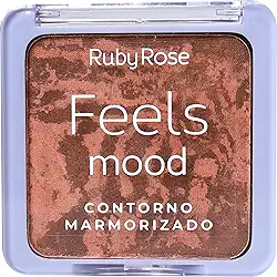 Paleta De Contorno Marmorizado Feels Mood Medium HB7527M Ruby Rose