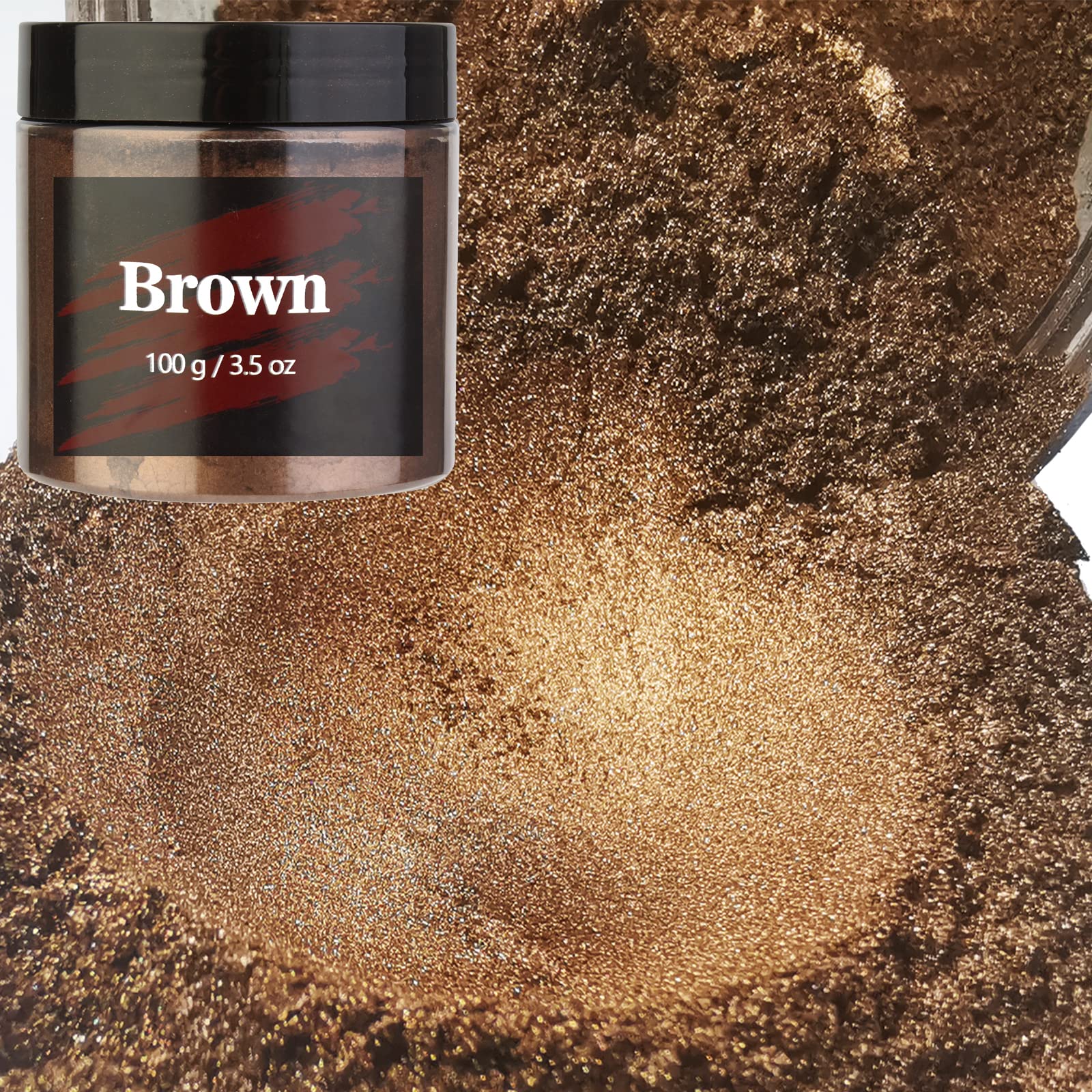 Buy Mica Powder Brown 100g of Pigment for Paint, Dye, Soap Making