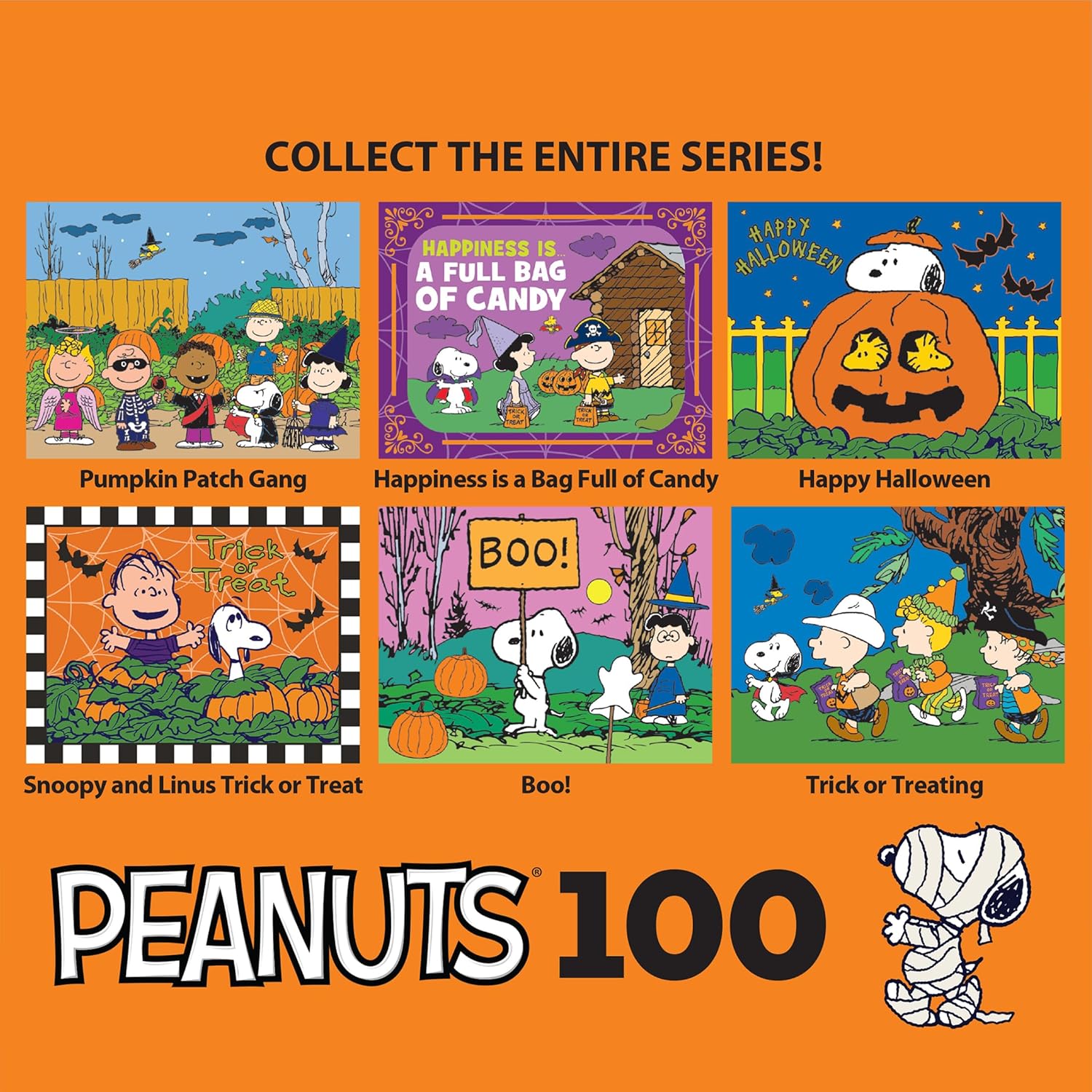 RoseArt - Peanuts - Boo! - 100 Piece Jigsaw Puzzle for Kids and Adults
