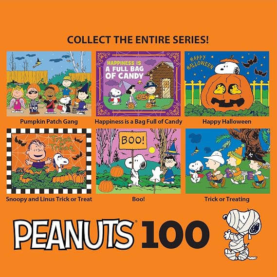 RoseArt Peanuts Boo! 100 Piece Jigsaw Puzzle for the Whole Family