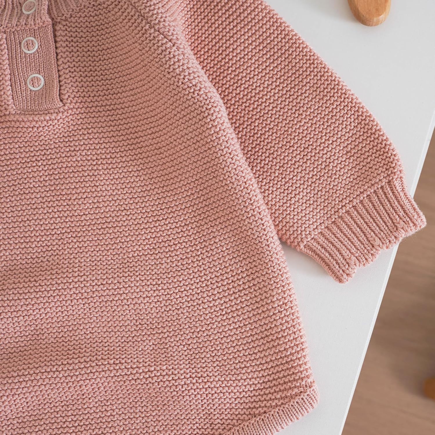 Avibae Cotton Baby Sweater, Long-Sleeve Knit Outfits for Newborns, Warm Infant Fall Winter Clothes