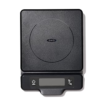 OXO Good Grips 5-lb Kitchen Scale with Pull-Out Display, Black
