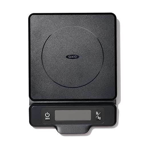 OXO Good Grips 5-lb Kitchen Scale with Pull-Out Display, Black