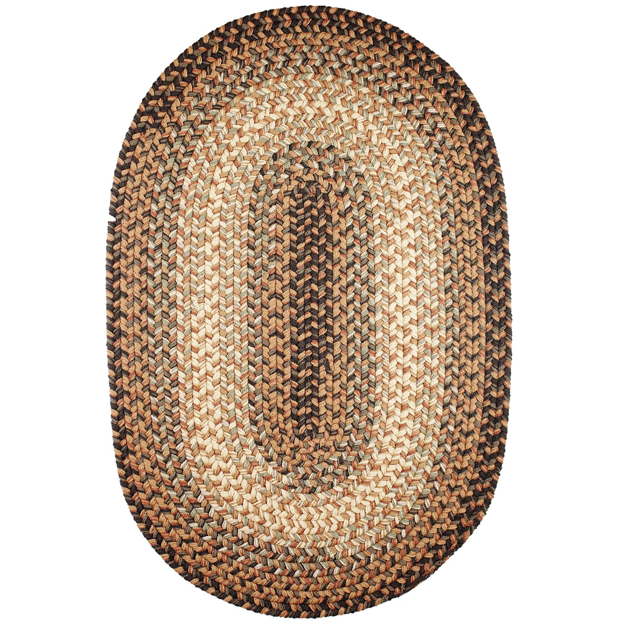 Super Area Rugs Hartford Taupe/Gray Oval