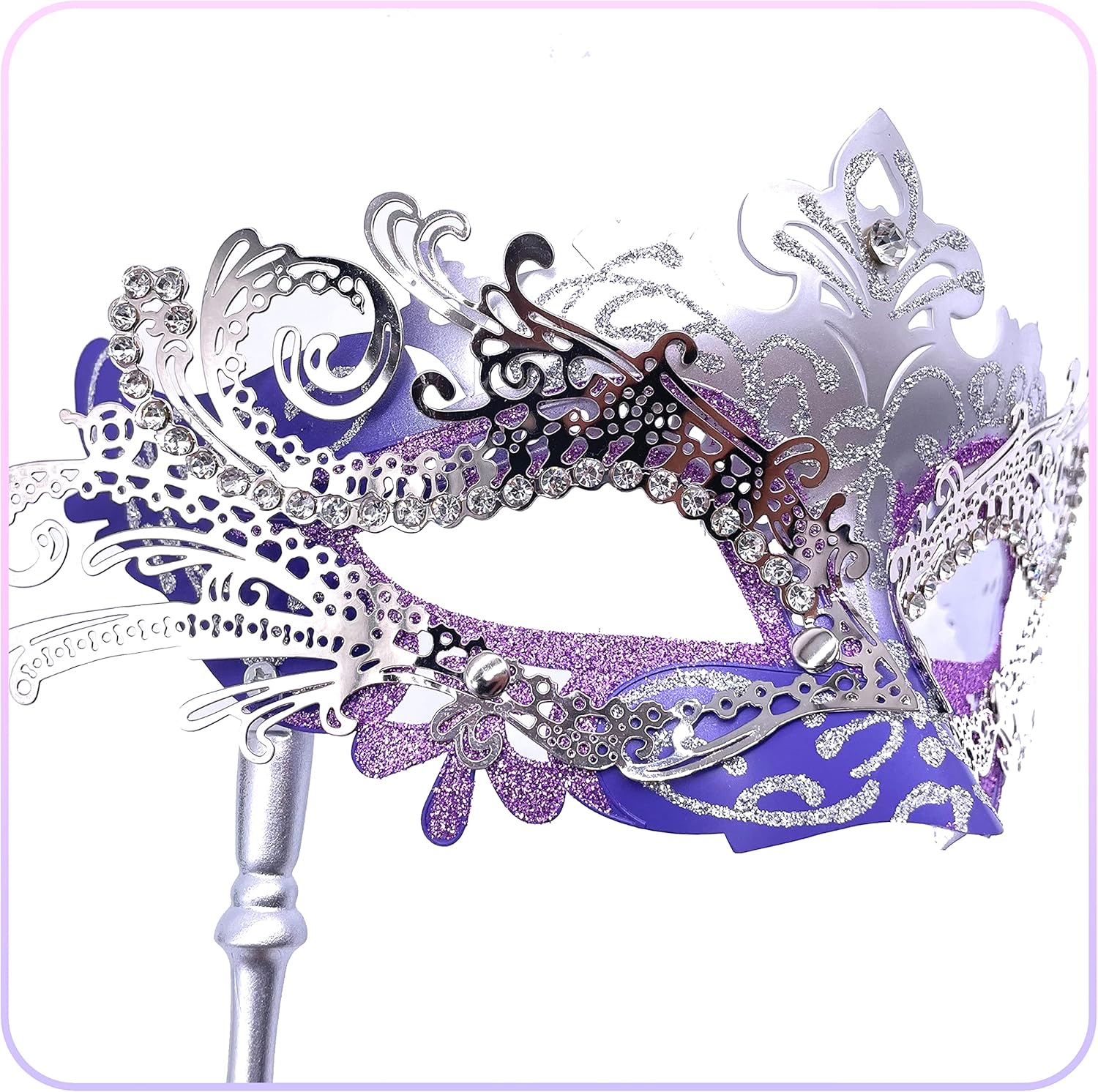 Masquerade Mask for Women/Men, Fancy Party Face Mask Venetian Mask for Prom Ball Halloween Mardi Gras - Image 6