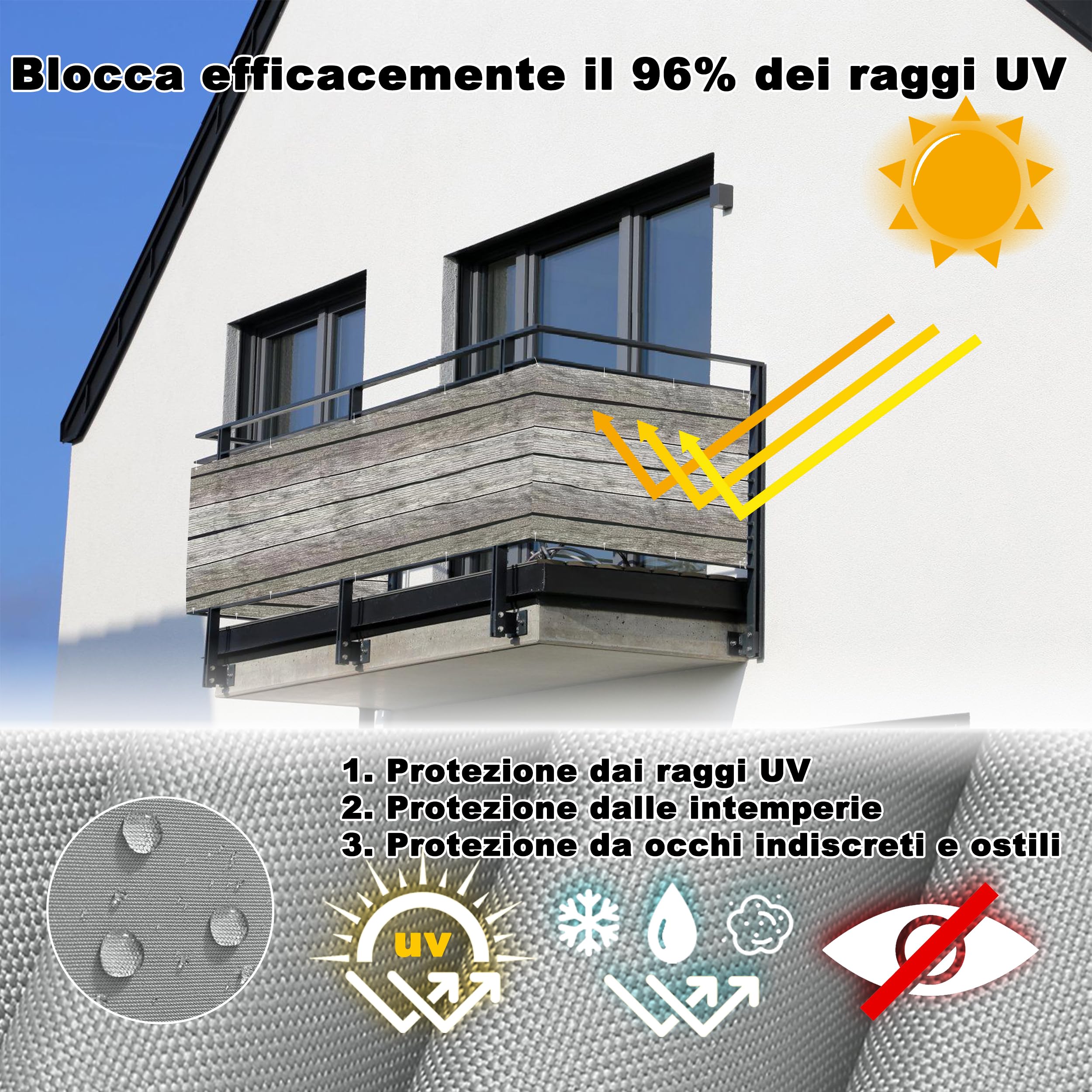 Protezione UV Beige Rete Ombreggiante Giardino Balcone Capannone Per Piante Ombra Vela Copertura Piscina Allaperto Da B 89095303