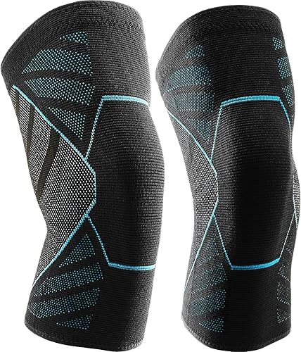 Miniatura 1 de Rodilleras de compresión para el dolor de rodilla, paquete de 2 unidades de protección y apoyo para las articulaciones para el dolor de rodilla,
