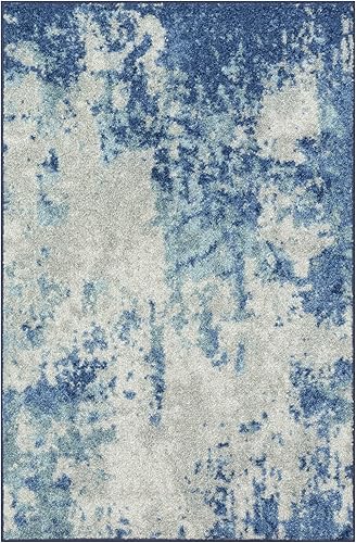 Maples Rugs Horizon Alfombra de Área Abstracta Moderna - Fabricada en Estados Unidos - Lavable, Antideslizante, Alfombra de Interior para Entrada,
