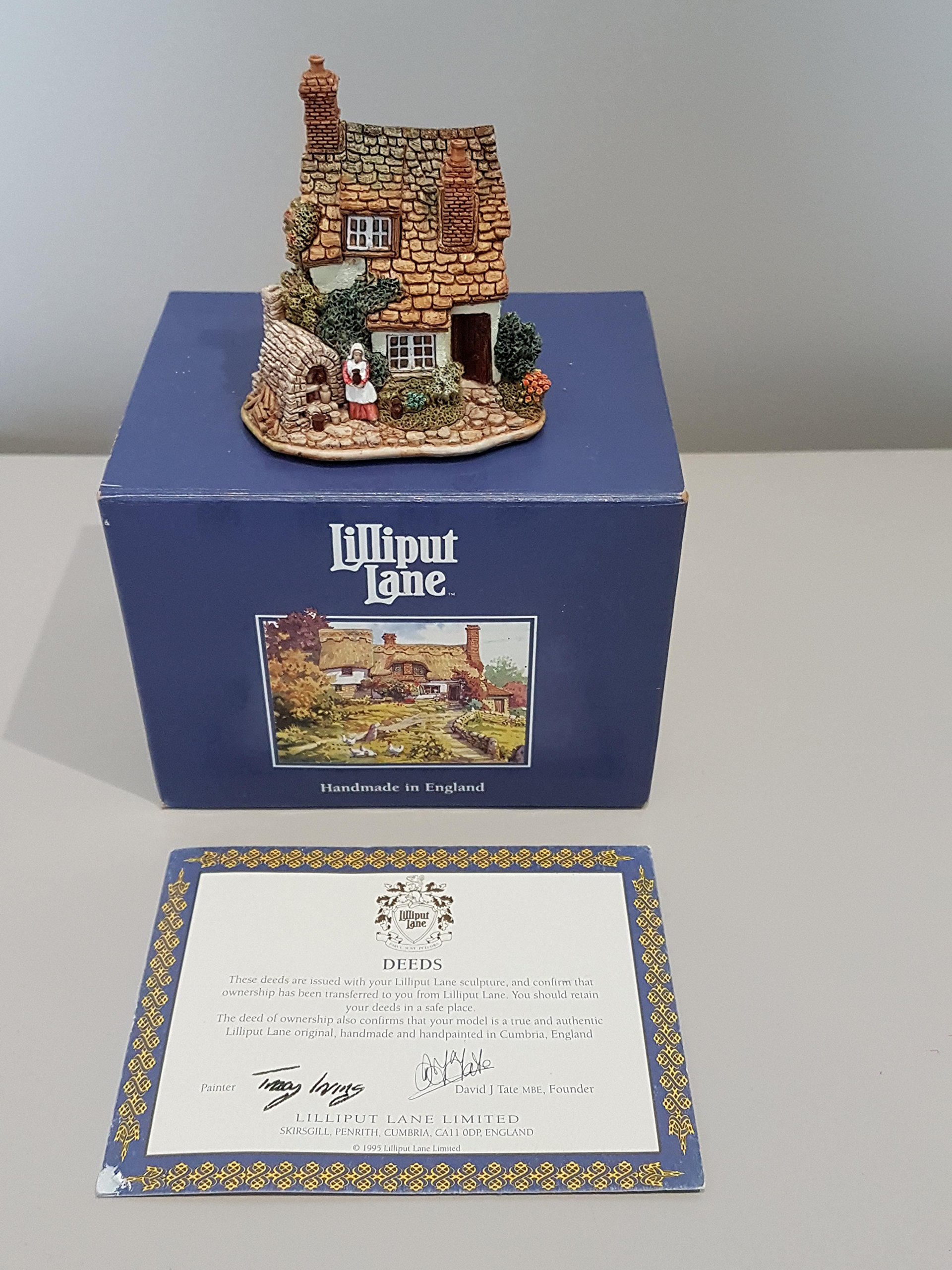 Lilliput Lane Cottage Sculpture, Multicolor, Ceramic, Farmhouse