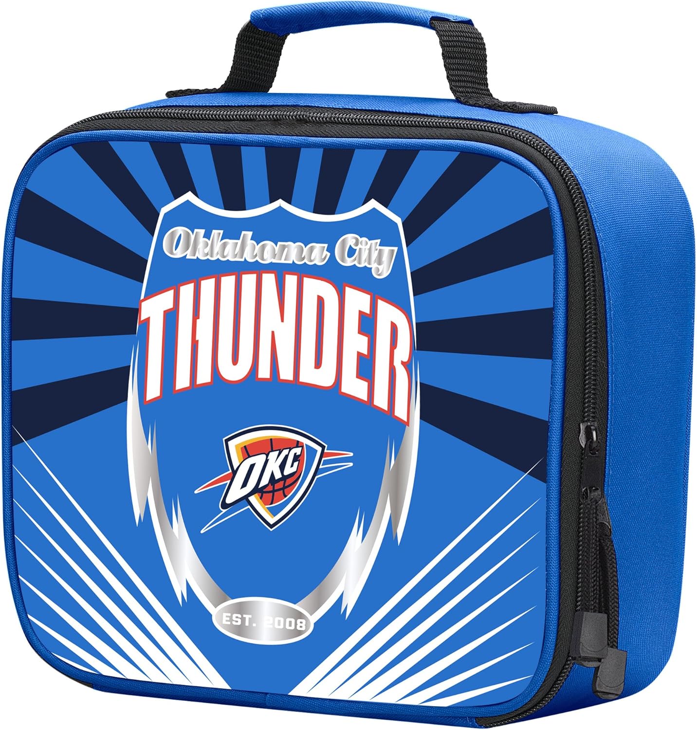 NBA Oklahoma City Thunder "Lightning" Lunch Kit, 10" x 8.5" x 3" : Sports & Outdoors