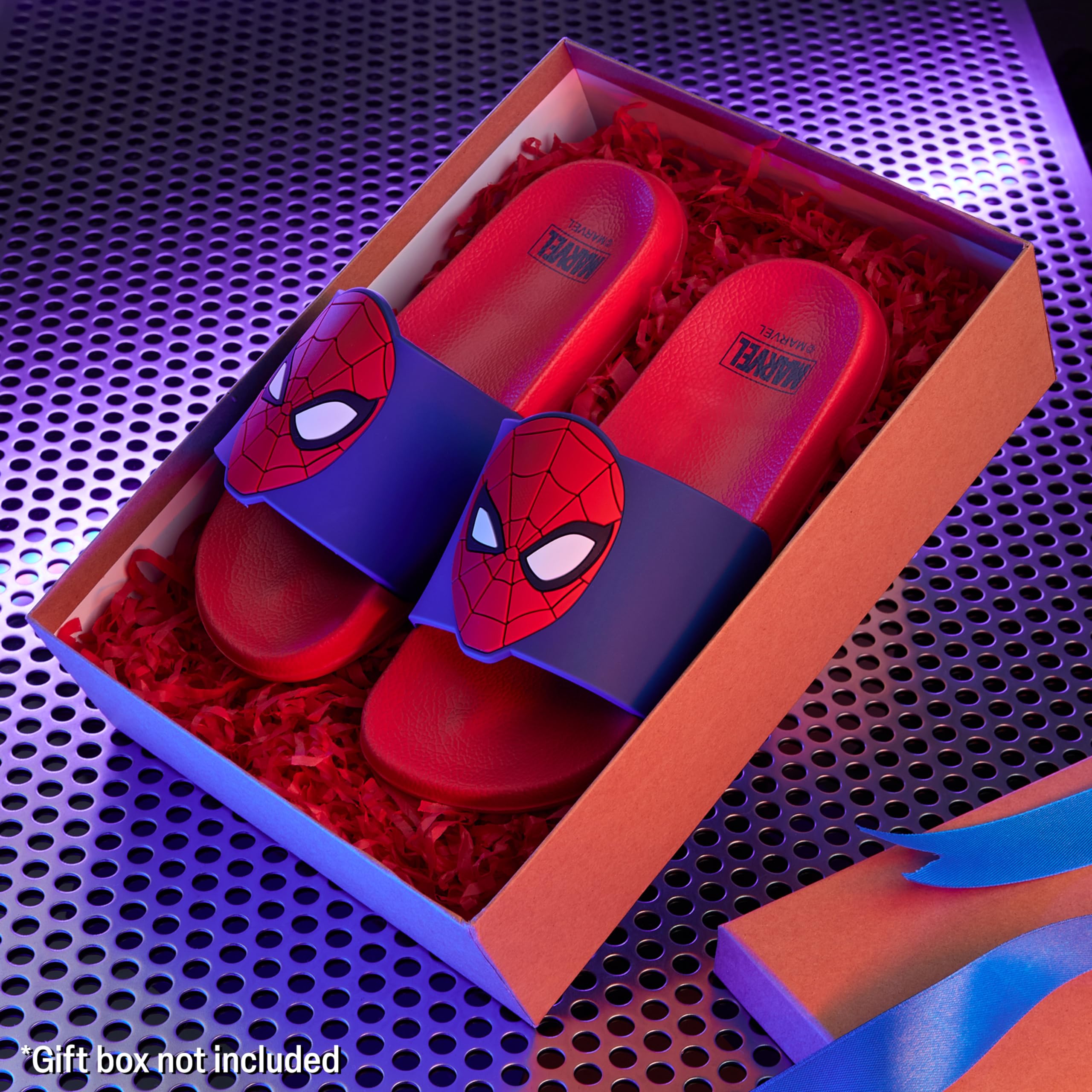 Marvel Kinder Strandschuhe - Schlappen Offizielle Gartenschuhe Badesandalen Jungen (Rot/Blau, numeric_31)