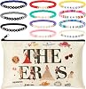 Music Lover Makeup Bag with Friendship Bracelets Gift Set, Singer Cosmetic Bag Music Album Inspired Bracelets, Fans Cosmetic Pouch Organizer with Zipper Friendship Gifts for Girls Teens Women