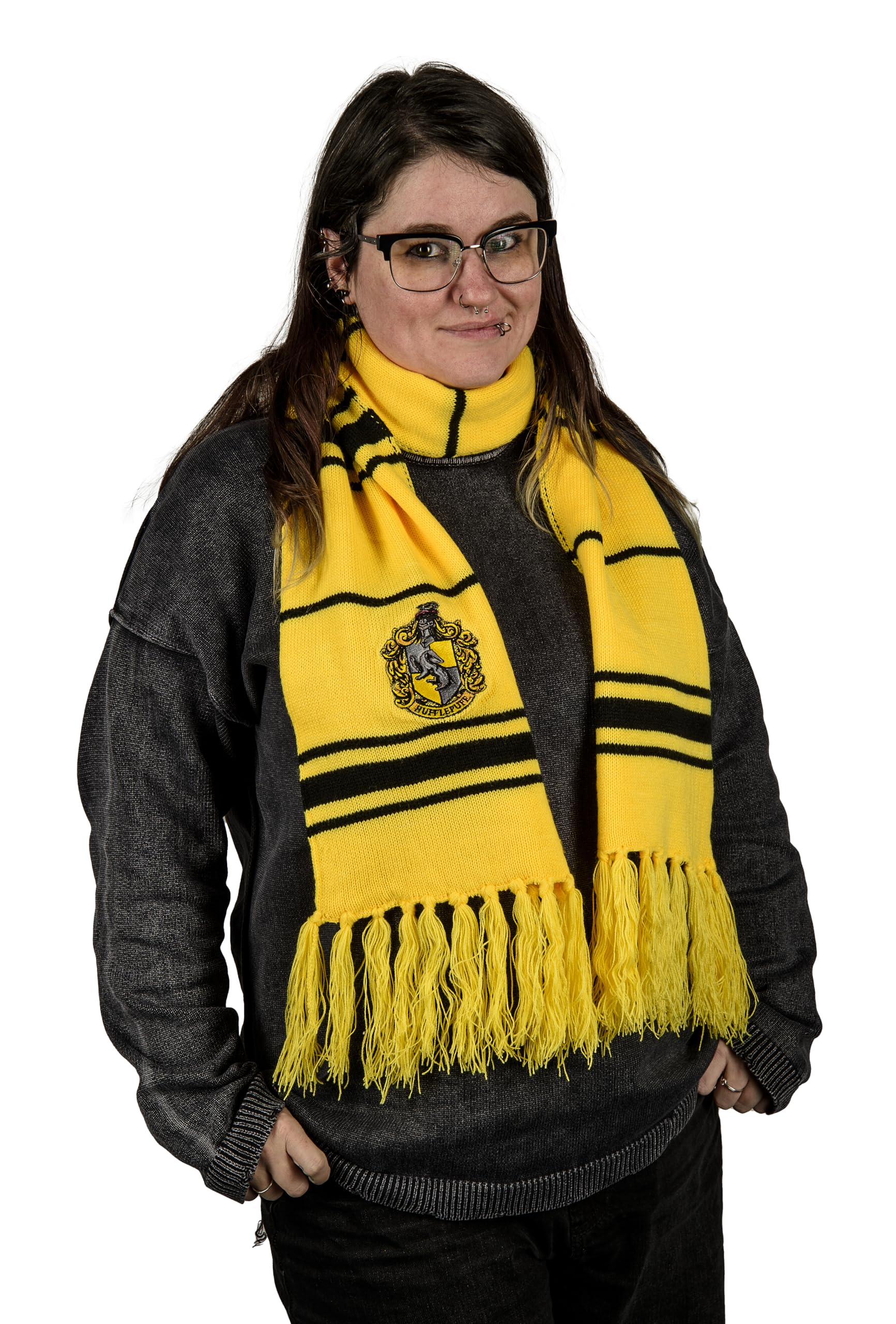 AAA Merchandise Harry Potter: House Scarf - Thin Stripes (Boxed) (Hufflepuff)