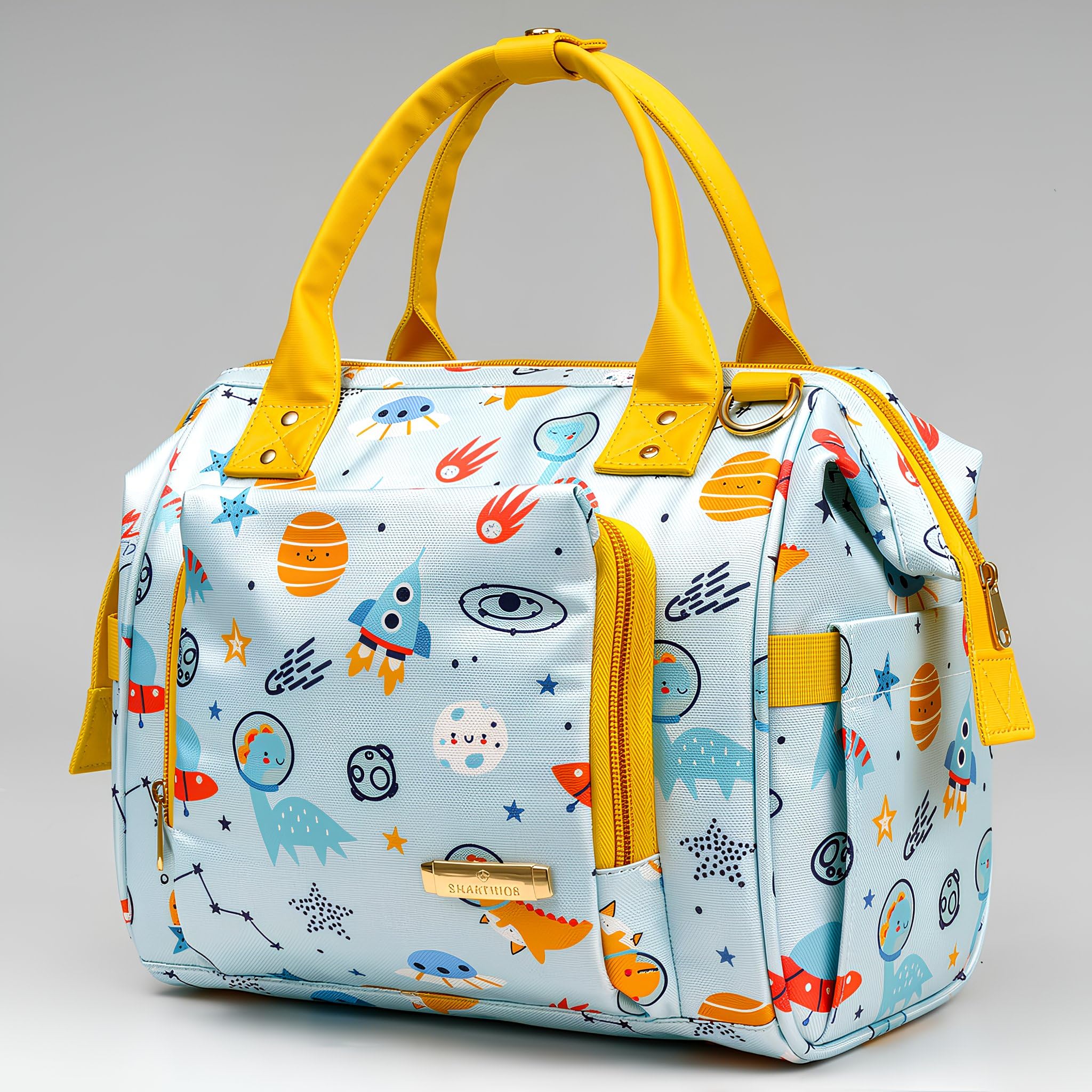 StarAndDaisy Diaper Bag/Diaper Bags for Mom with Light Weight and Potable Design/Multi Compartments, Waterproof Baby Bag with Ultra soft fabric.