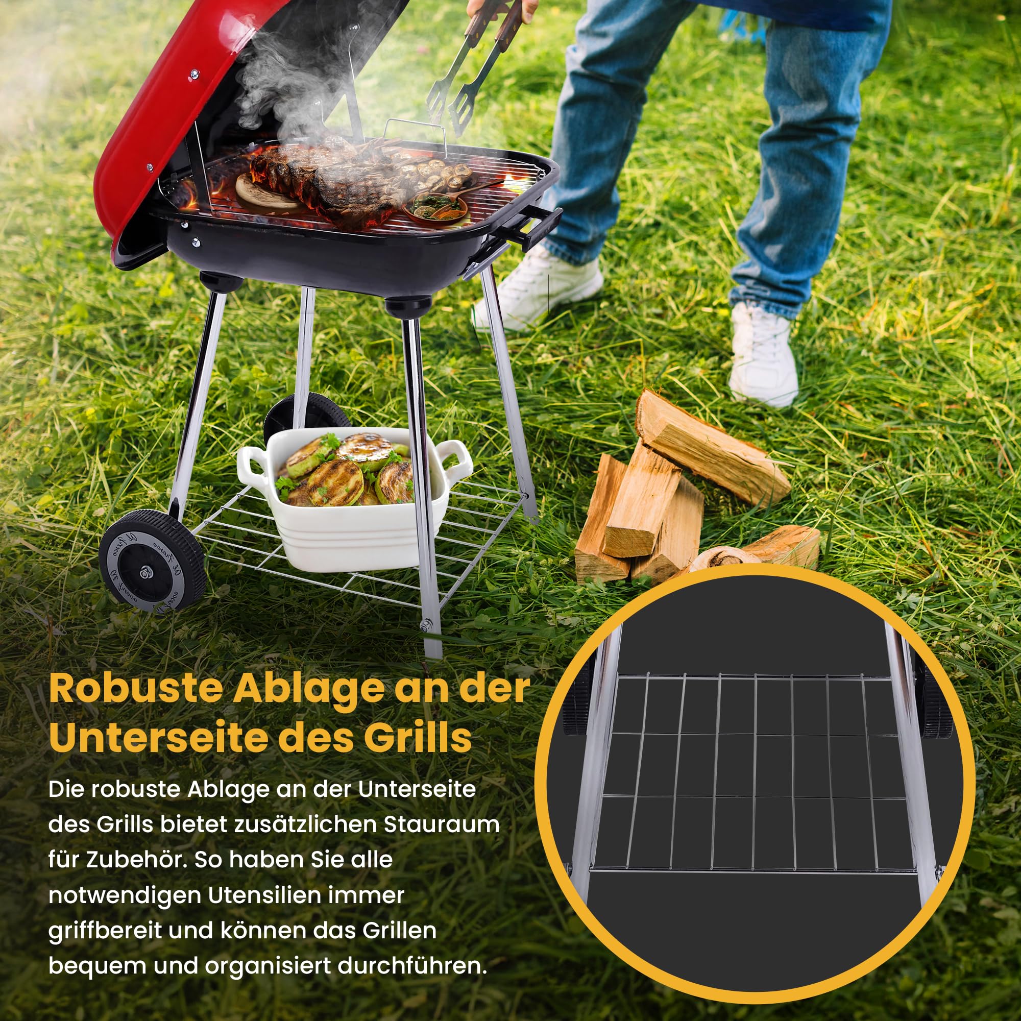 Barbecue Fonte EXTRALINK Barbecue En Acier Inoxydable, Mobile Sur Roues, Pour Extérieur Et Jardin, Couvercle Verrouillable Et Plaque De Fond Barbecue Fonte Charbon De Bois Barbecue Fonte EXTRALINK Barbecue En Acier Inoxydable, Mobile Sur Roues, Pour Extérieur Et Jardin, Couvercle Verrouillable Et Plaque De Fond Barbecue Fonte Charbon De Bois