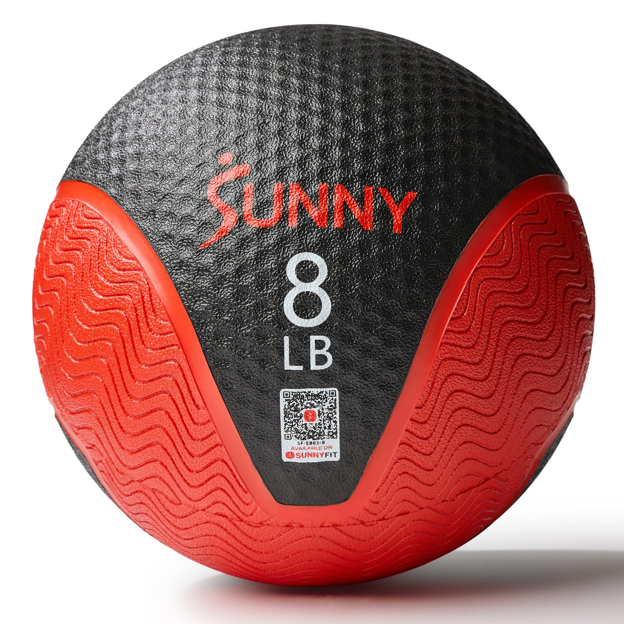 Sunny Health &amp; Fitness Medicine Ball with Premium Dual Textured Grip