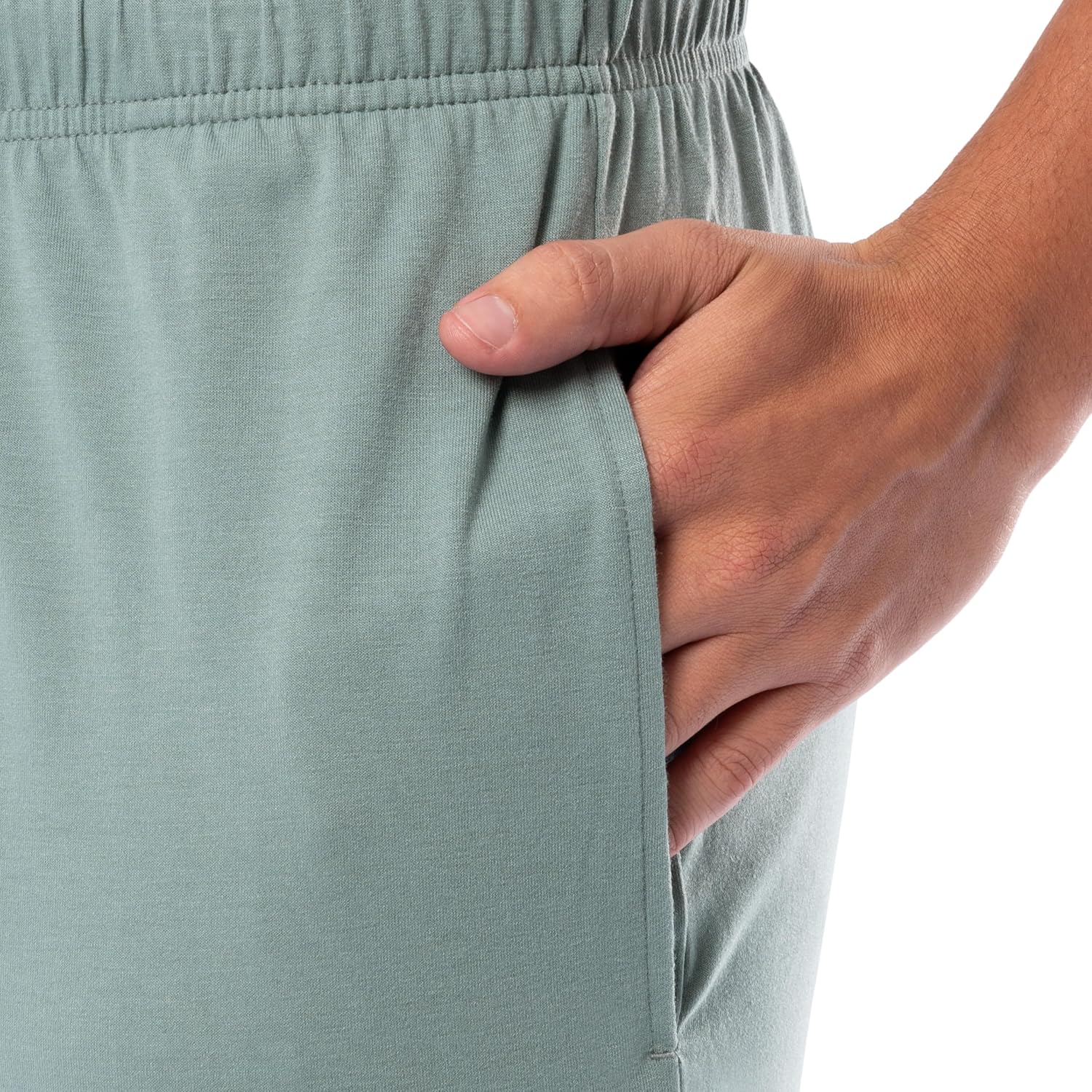 Fruit of the Loom mens 360 Stretch Short Sleeve V-neck Top and Pant Sleep Pajama Set - Image 5