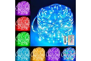 33FT 100 LED USB Rope Lights for Bedroom Outdoor