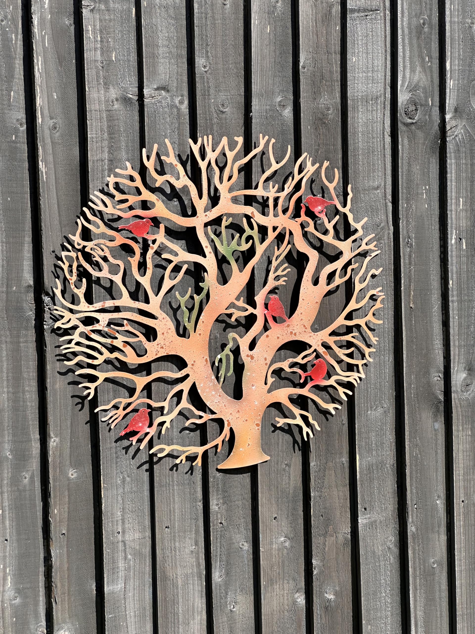 Marissa's Garden & Gift Frameless 60cm tree of life wall art (Coloured)