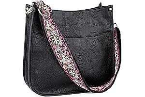 Vegan Leather Crossbody Fashion Ah-Dorned Bags Shoulder Bag Purse with Adjustable Strap